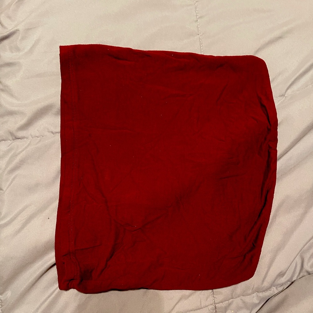 $$Dark red tube top
